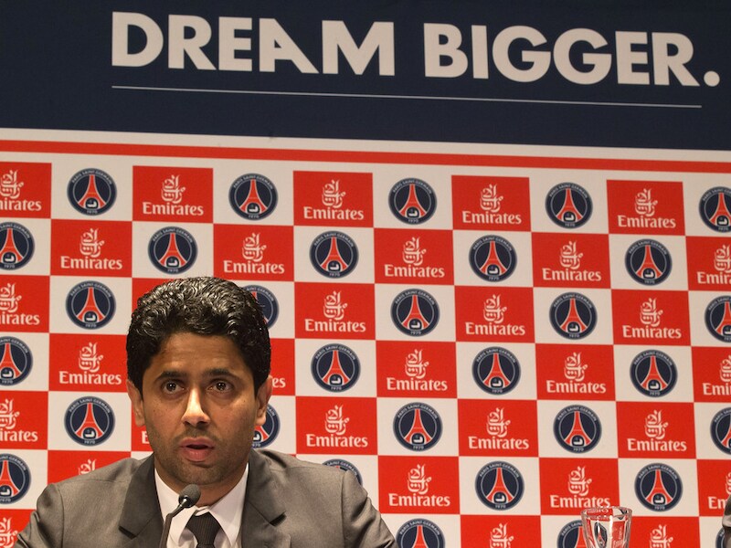 PSG-voorzitter Nasser Al-Khelaifi.