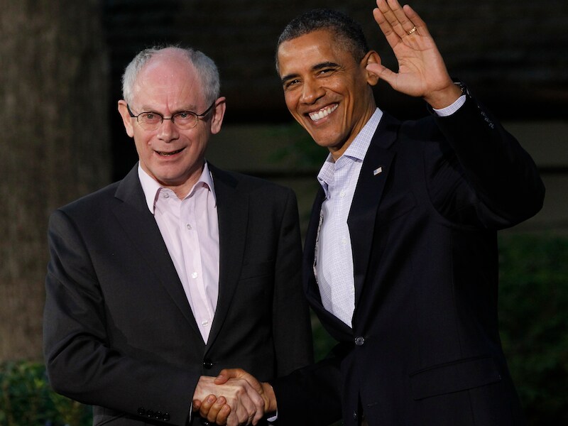 Van Rompuy en Obama.