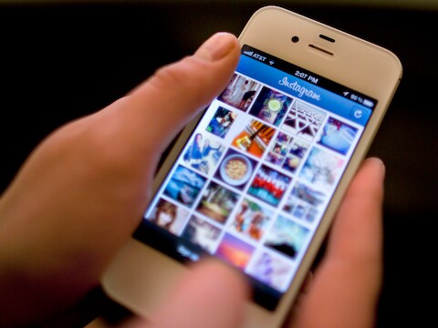 Instagram op een iPhone.