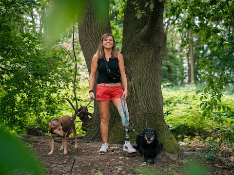 Sofie Van Hoof (44) uit Deurne onderging drie jaar geleden een beenamputatie. 