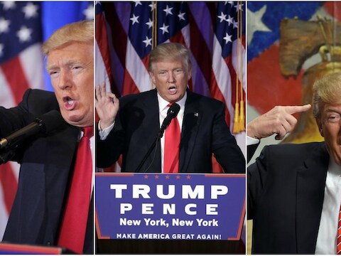 De lichaamstaal van Donald Trump.