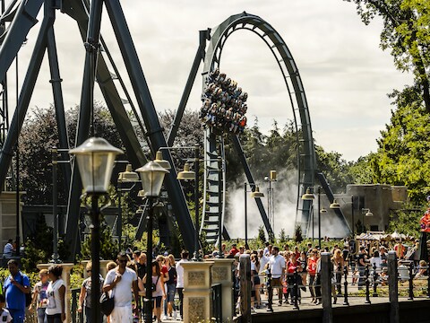 De attractie Baron 1898 in de Efteling.