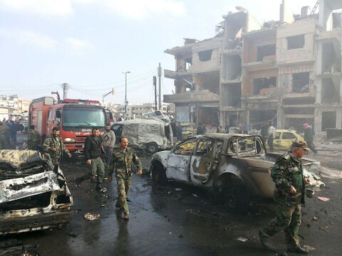 Afgelopen weekend waren steden als dit Homs of hoofdstad Damascus nog het toneel van dodelijke bommencampagnes in Syrië.