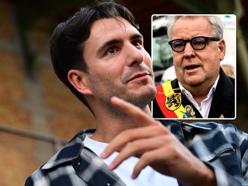 Conner Rousseau heeft parlementslid Alain Yzermans (inzet) naar eigen zeggen stevig aangepakt.