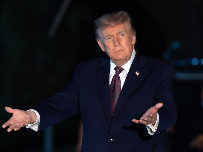 President Donald Trump, vrijdag in het Witte Huis.