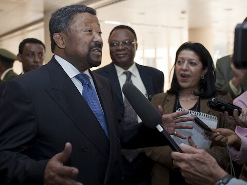 Voorzitter van de Afrikaanse Unie, Jean Ping