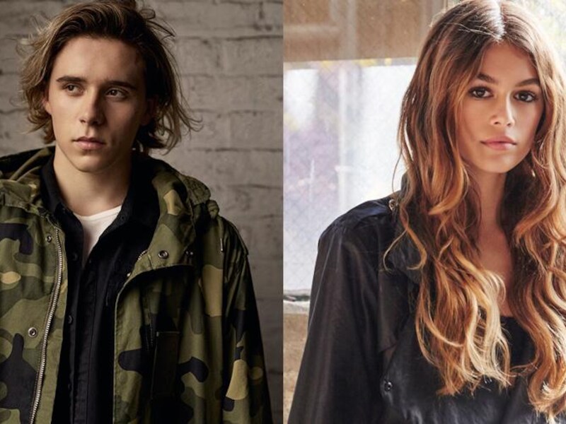 Brooklyn Beckham en Kaia Gerber.