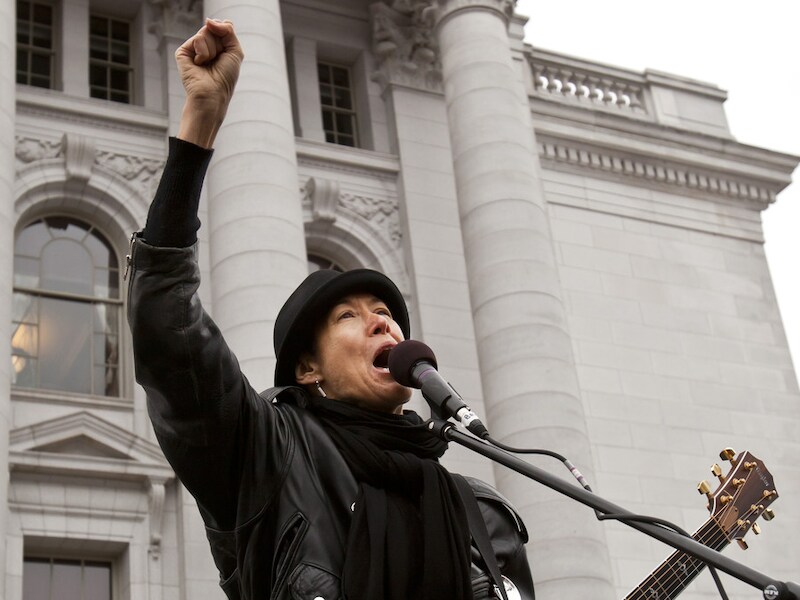 Michelle Shocked. Foto uit 2011.