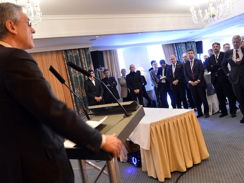 Kris Peeters aan het woord in Davos.