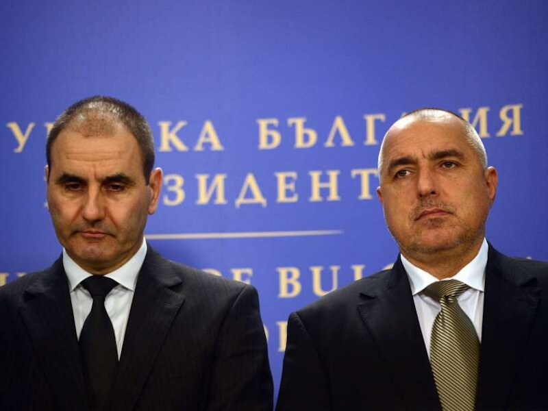 Premier Boiko Borisov en minister van Binnenlandse Zaken Tsvetan Tsvetanov.