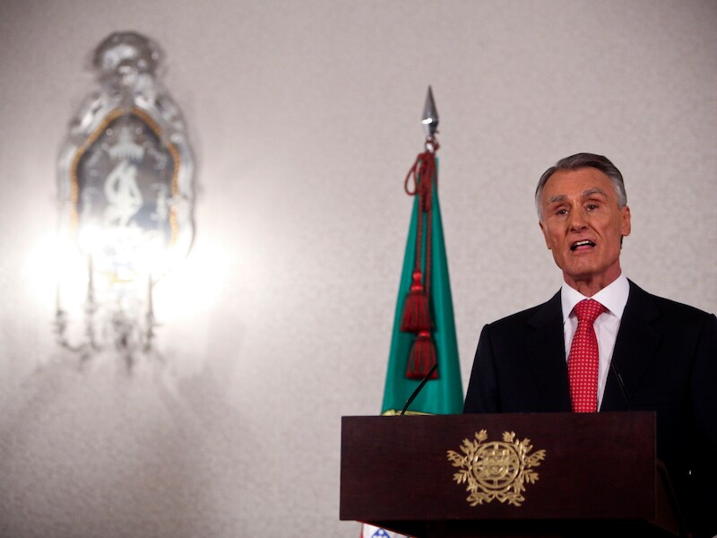 De Portugese president Anibal Cavaco.