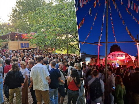Achterhof 2026: 600 festivalgangers genieten van de podia ‘t Afdak en Zonneveld.