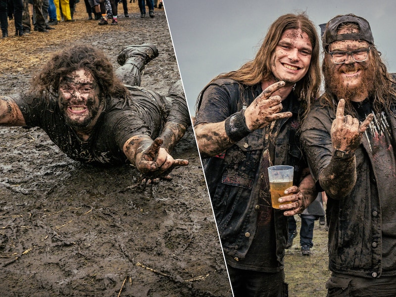 IN BEELD. Graspop transformeert, dankzij de modder,  nu écht in ‘drashpop’