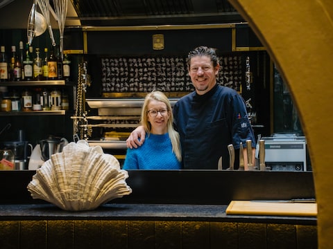 Chef Stephen Foubert en gastvrouw Anneleen Mares van Bar Foubert