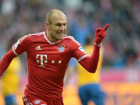 Ook tegen Eintracht Braunschweig was Robben de grote man.