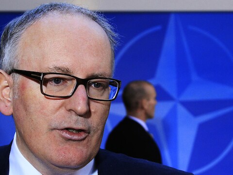 De Nederlandse minister van Buitenlandse Zaken Frans Timmermans.