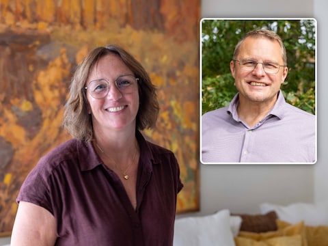 Chantal Verlent (49) is de echtgenote van burgemeester Hans Knop (52, inzet).