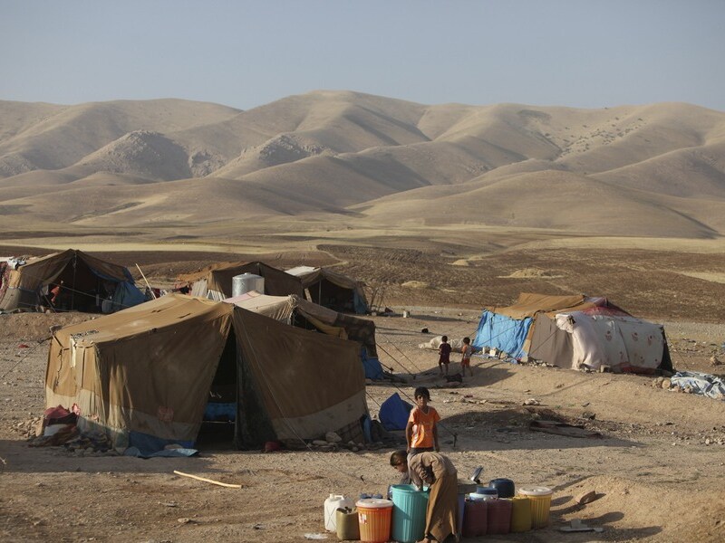 Een vluchtelingenkamp in het noorden van Irak.