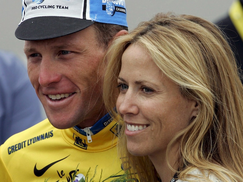 Sheryl Crow en wielrenner Lance Armstrong in 2005.