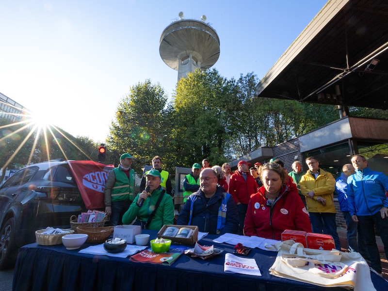 Staking bij VRT. 