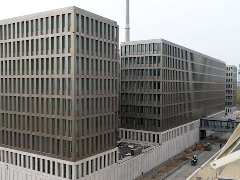 Het hoofdkantoor van de Bundesnachrichtendienst (BND) in Berlijn.