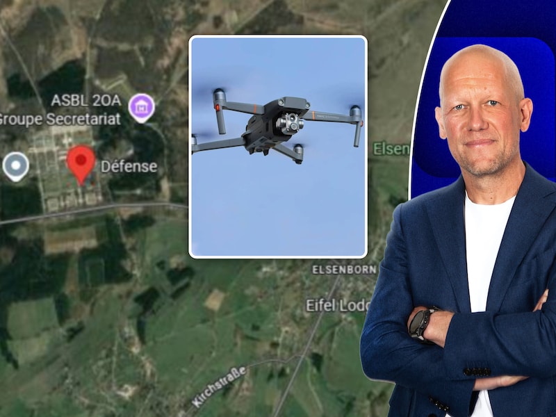Het militair domein in Elsenborn. / (inzet: De DJI Mavic 2 Enterprise Advanced drone)