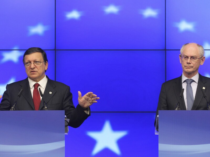 Barroso en Van Rompuy.