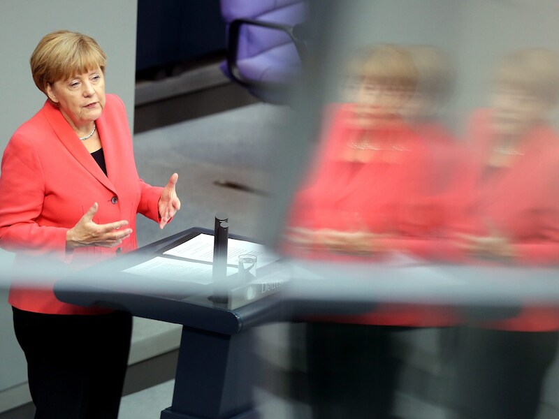 De Duitse bondskanselier Angela Merkel.