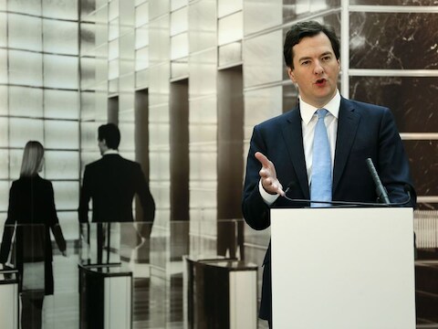 De Britse minister van Financiën George Osborne.