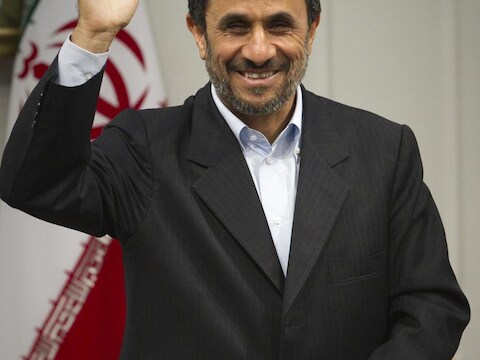 De Iraanse president Mahmoud Ahmadinejad.