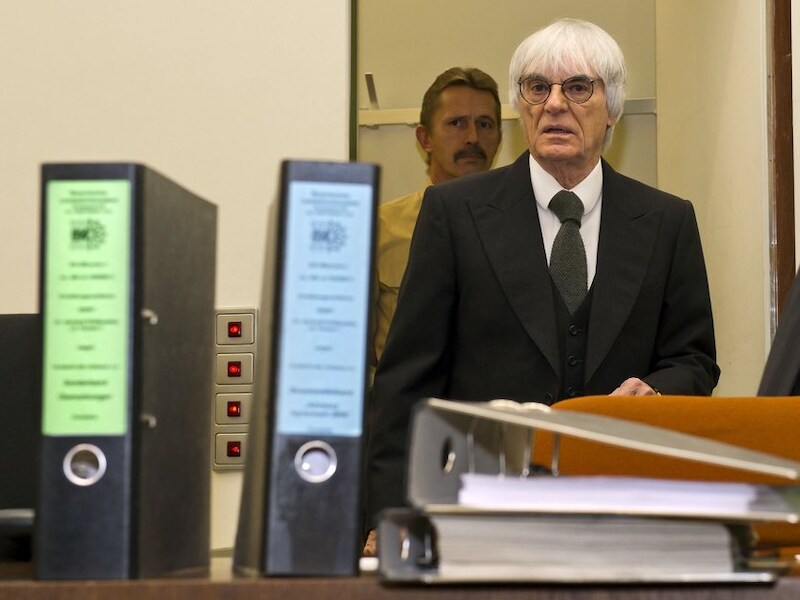Bernie Ecclestone trad destijds op als getuige bij het proces tegen de Duitse bankier Gribkowsky.