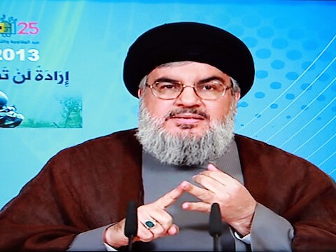 Leider van Hezbollah Hassan Nasrallah.