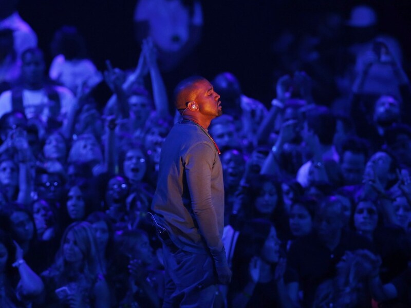 Kanye West tijdens de MTV Video Music Awards.