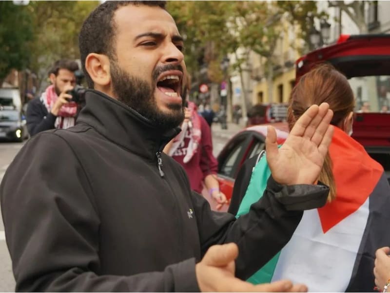 De Palestijnse activist Mohammed Khatib op archiefbeeld.