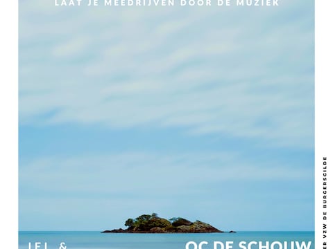 De affiche van het najaarscocert van KH De Burgersgilde