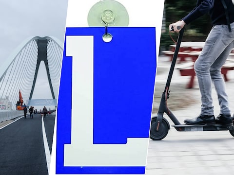 Illustratiebeelden. Een 17-jarige werd op de Lambrechtshoekenlaan betrapt toen hij zonder begeleider reed, terwijl even later op de Brug van den Azijn een e-stepper met een topsnelheid van 44 km/u uit het verkeer werd gehaald.