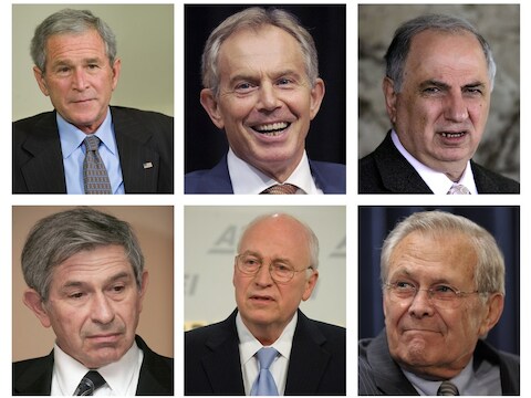 Bush en Blair wisten dat er geen massavernietigingswapens waren in Irak.