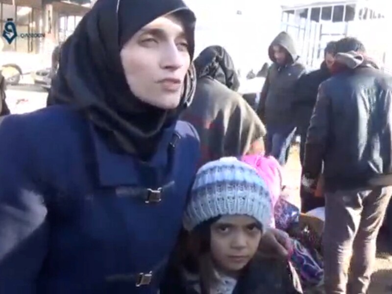 Bana Alabed (rechts) en haar moeder Fatemah
