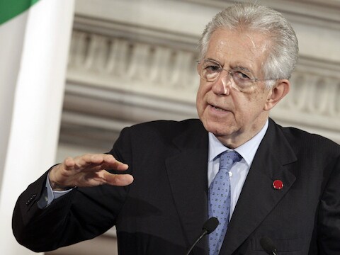 De Italiaanse premier Mario Monti.