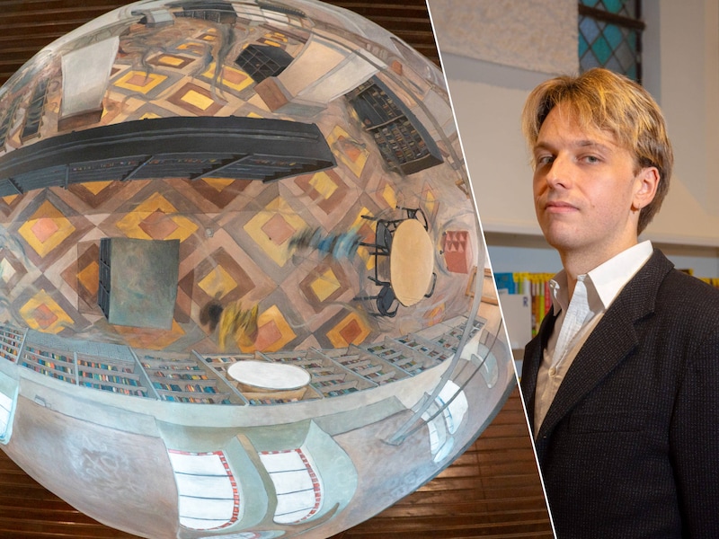 Trompe-l’œil. Deze tijdscapsule mag pas in 2076 terug open. , Kunstenaar Brent Bourguignon