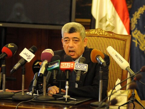 Minister van Binnenlandse Zaken Mohamed Ibrahim bleef ongedeerd.