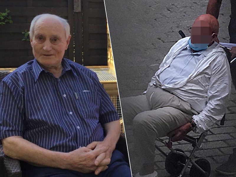 De 93-jarige Daniel Vanrenterghem (links) was een van de drie slachtoffers die de hoogbejaarde en dementerende Aloïs D. (rechts) met een mes afmaakte in een rusthuis in Dentergem. 