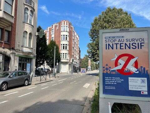 Vliegtuigoverlast in Brussel