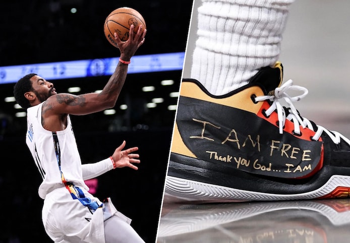 Na stopzetting contract met NBA ster Irving die schoenen origineel afplakt hoe Nike graag maar niet altijd gepast met het morele vingertje zwaait Meer Sport hln.be