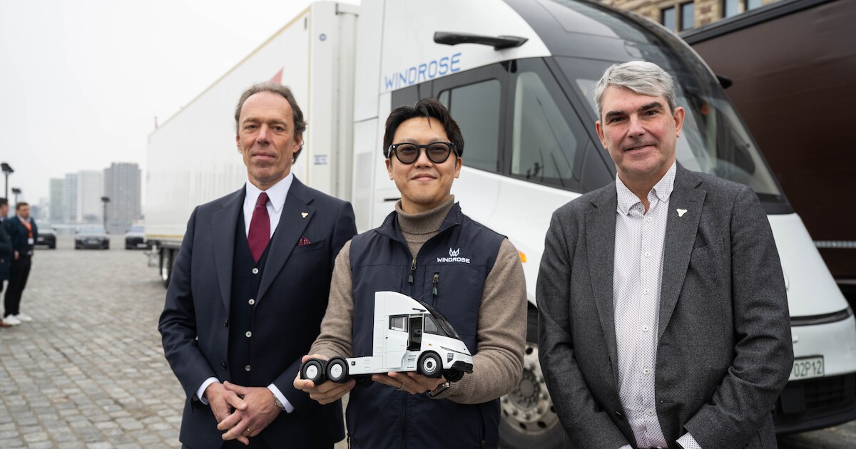 Opsteker voor haven: Chinese Windrose gaat elektrische vrachtwagens in ...