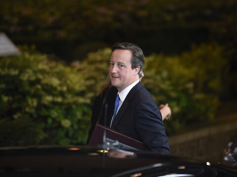 De Britse premier David Cameron