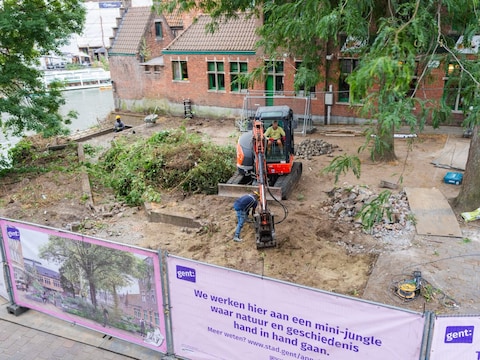 De werken aan het Appelbrugparkje zijn plots gestart