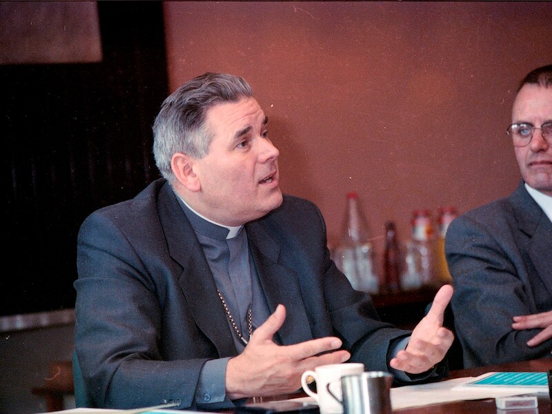 Bisschop van Brugge Roger Vangheluwe, foto uit 1990.