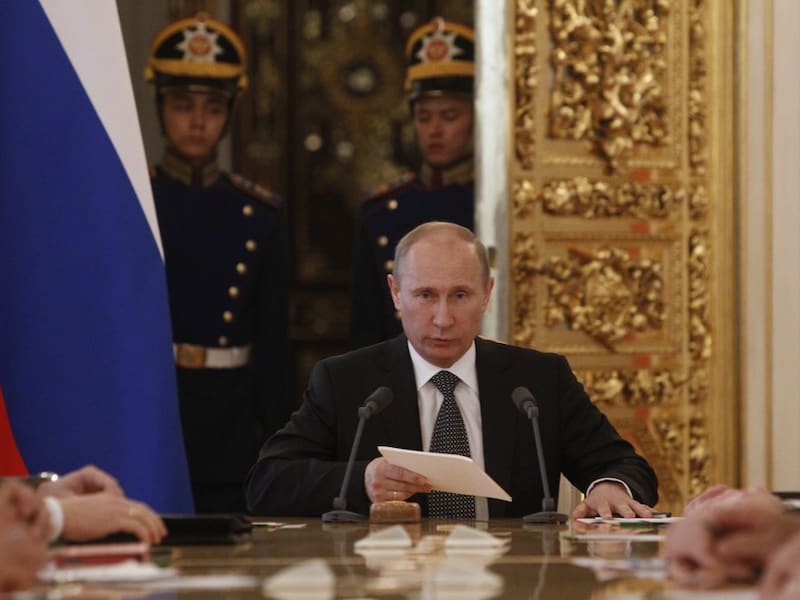 Russisch president Vladimir Poetin.