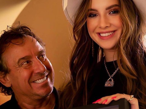 Jada Borsato met haar vader, Marco Borsato.